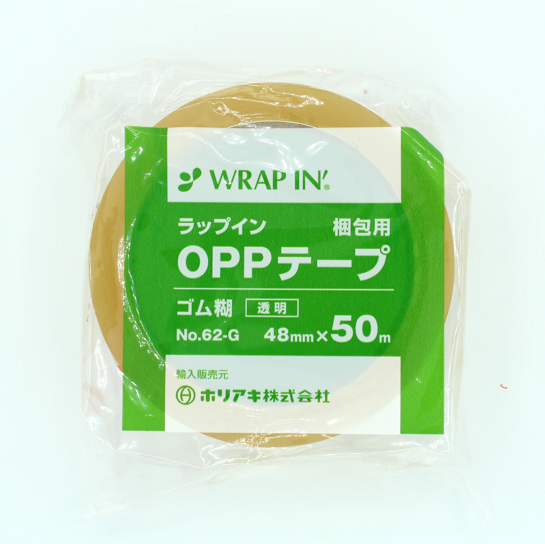 ホリアキ ラップイン OPPテープ OP-43-CL 48mm×100m巻 #43 透明 50巻入