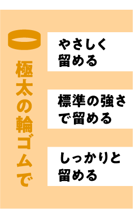 極太の輪ゴム